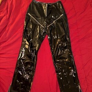 I.AM.GIA Glossy Black Vinyl Pants